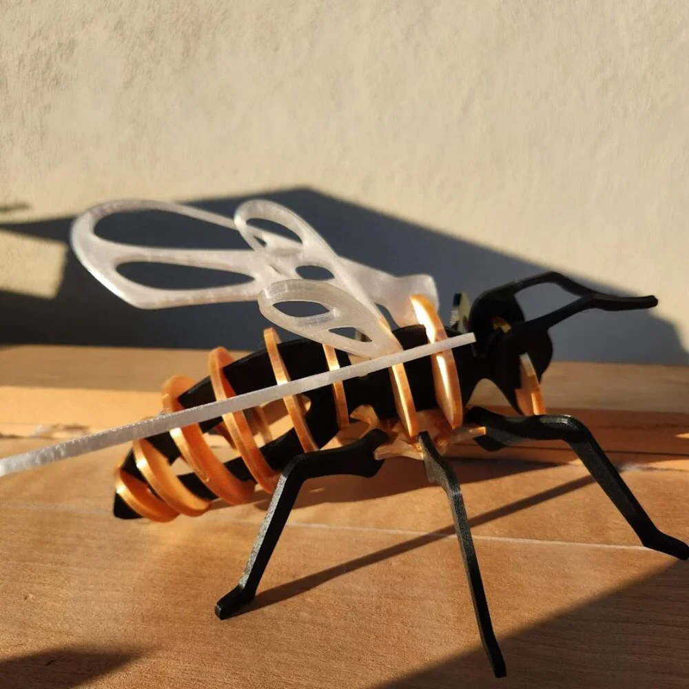 Bee Model Honeybee 3D Puzzle Honey Bees Classroom Science STEM Craft Insect Bugs